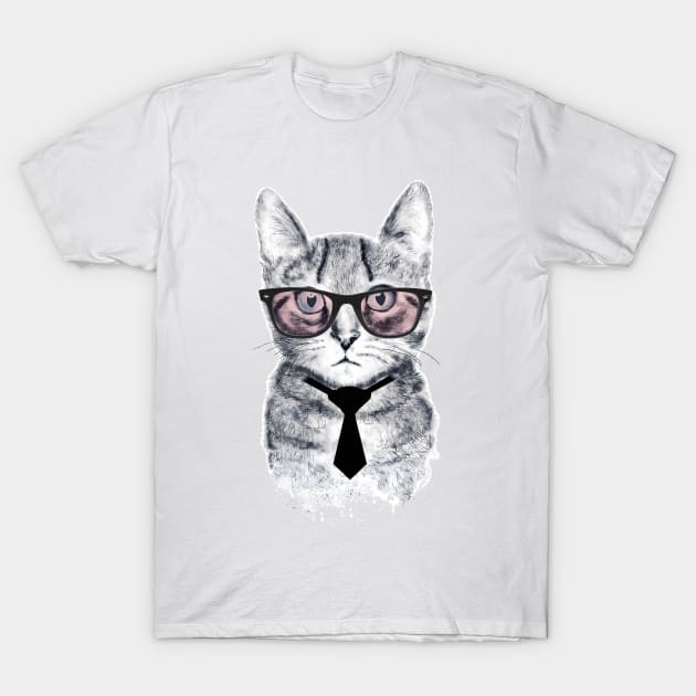 Panka's Smart Cat T-Shirt by andreabeloque